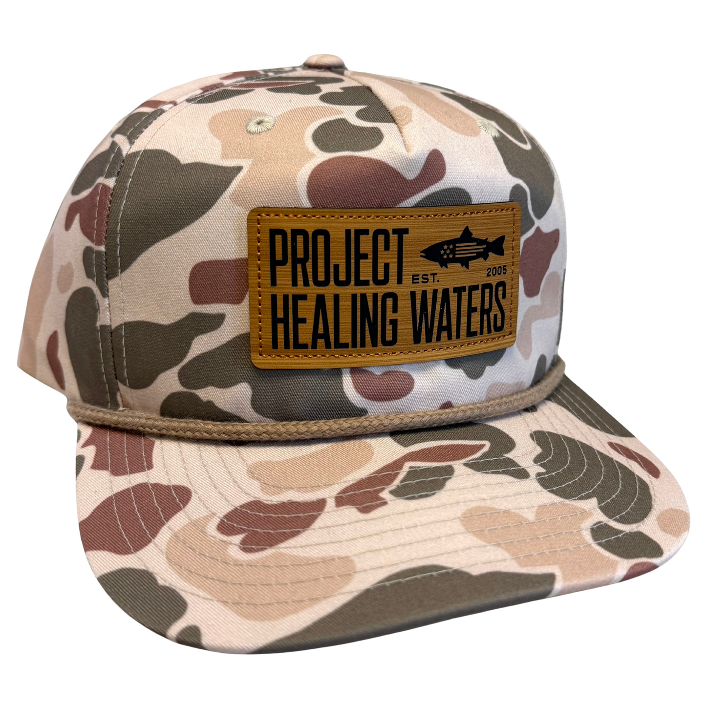 Duck Camo 6 Panel Patch Hat