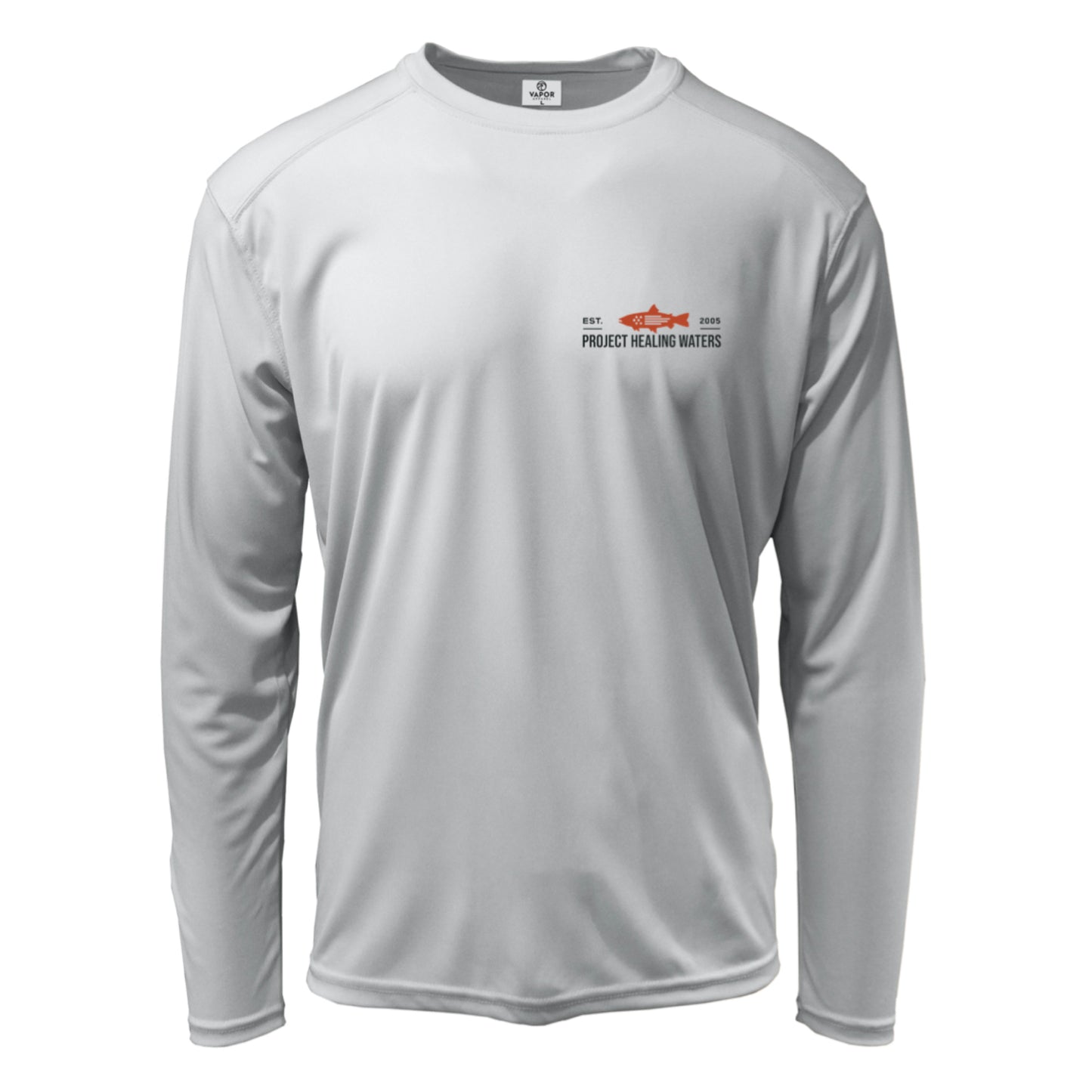 PHW Men's Blaze Logo Solar Crew Pearl Grey